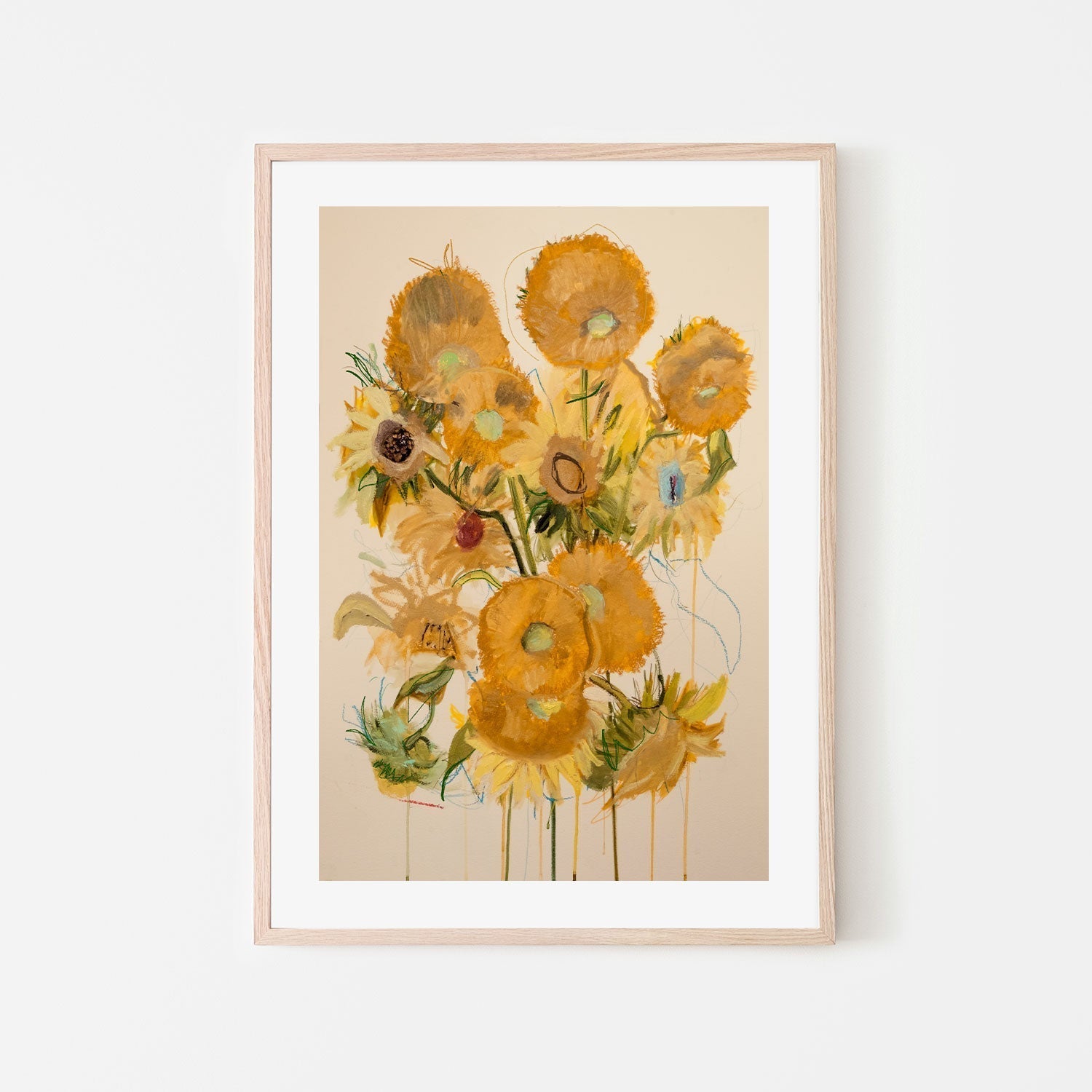 wall-art-print-canvas-poster-framed-Vincent's Flowers , By Leigh Viner-GIOIA-WALL-ART