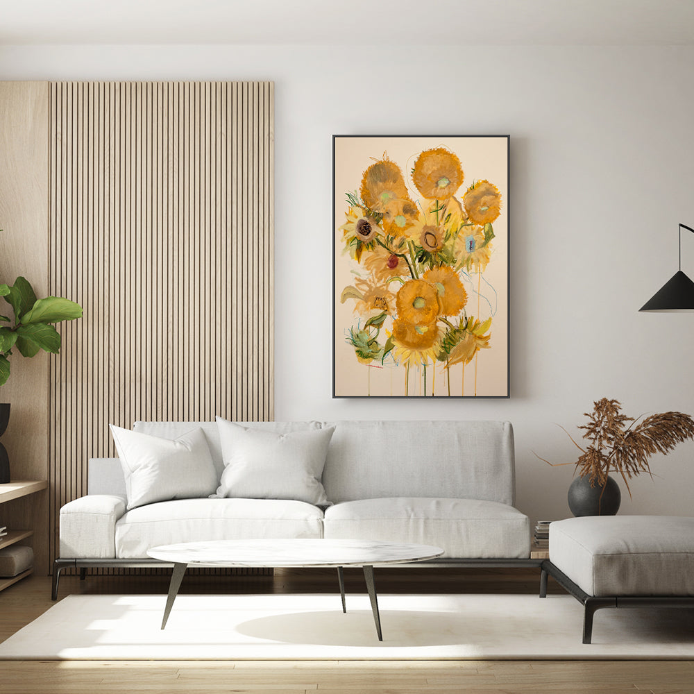 wall-art-print-canvas-poster-framed-Vincent's Flowers , By Leigh Viner-GIOIA-WALL-ART