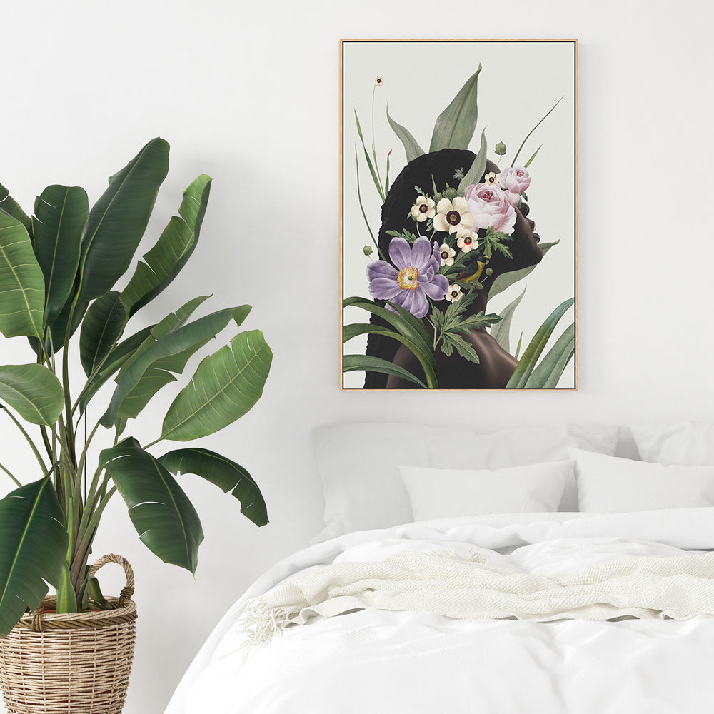 wall-art-print-canvas-poster-framed-Violet, By Frida Floral-GIOIA-WALL-ART