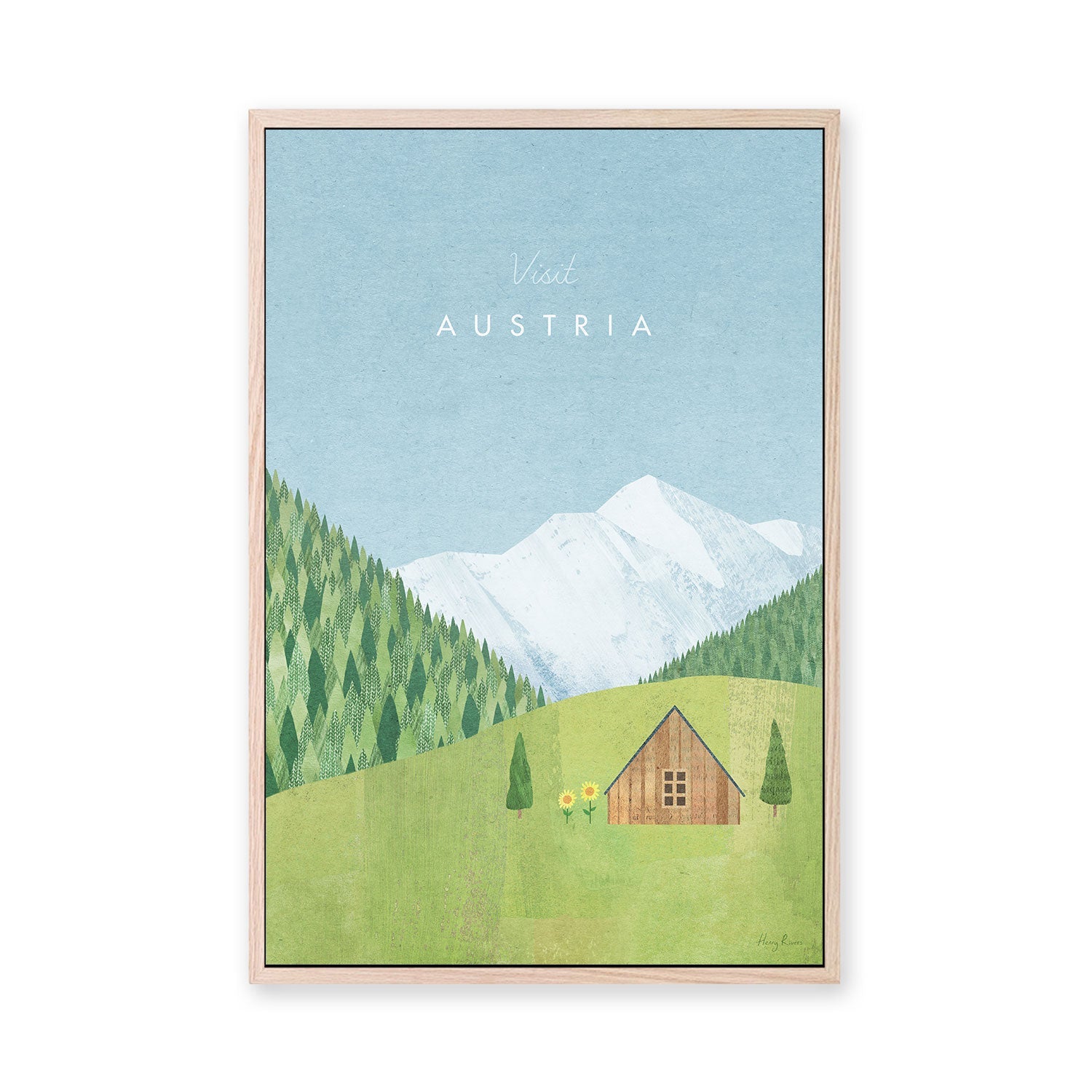 wall-art-print-canvas-poster-framed-Visit Austria , By Henry Rivers-GIOIA-WALL-ART