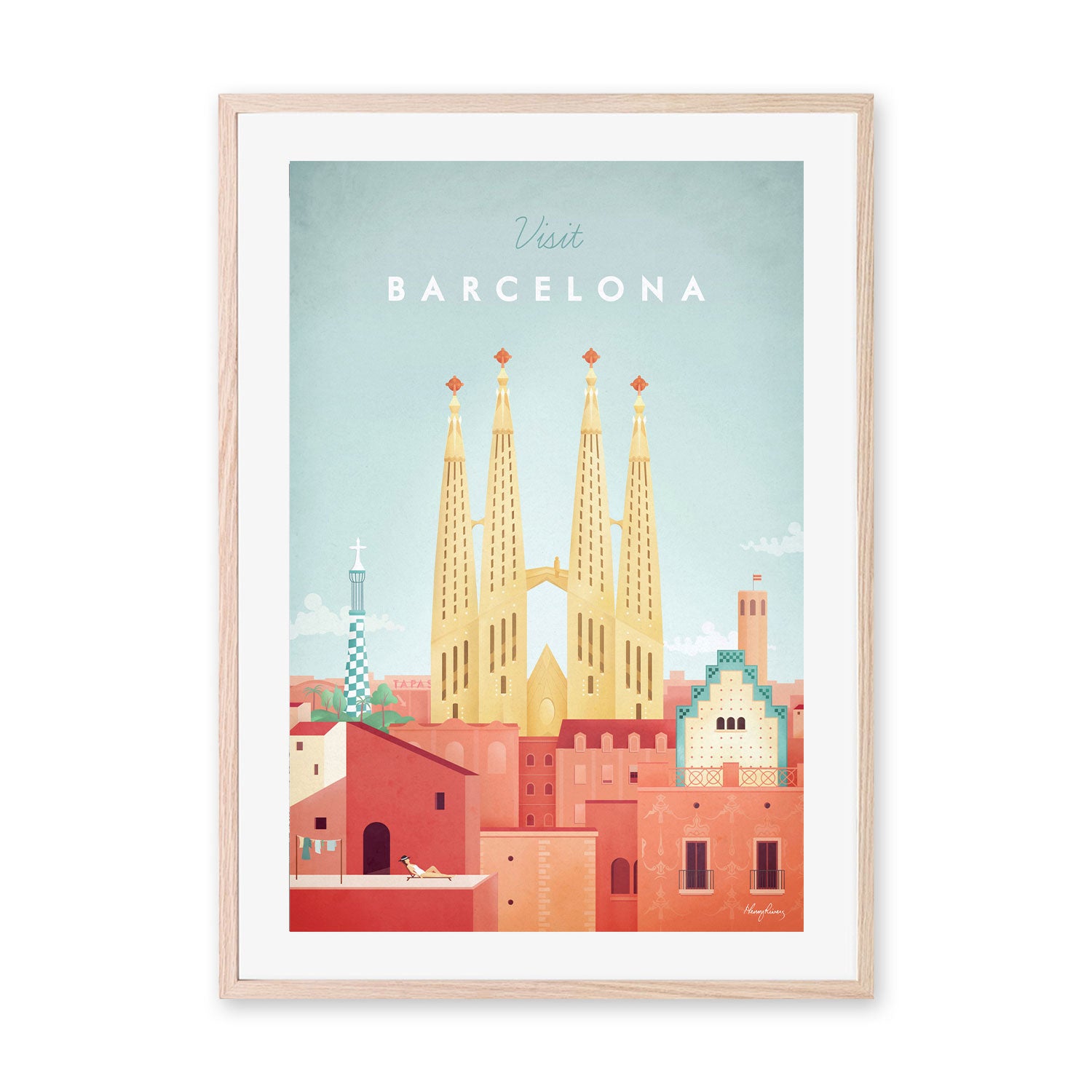 wall-art-print-canvas-poster-framed-Visit Barcelona , By Henry Rivers-GIOIA-WALL-ART