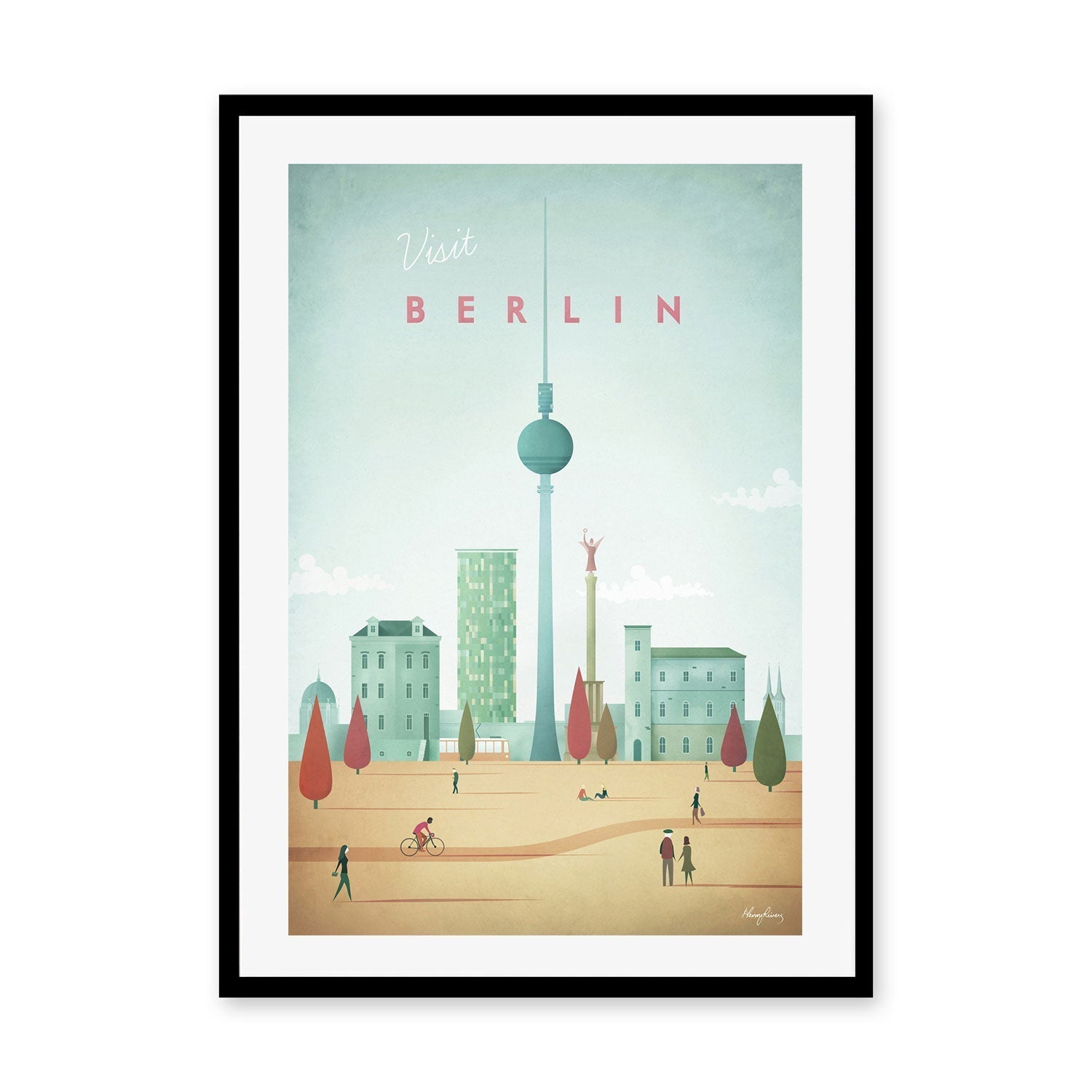 wall-art-print-canvas-poster-framed-Visit Berlin, Germany , By Henry Rivers-GIOIA-WALL-ART