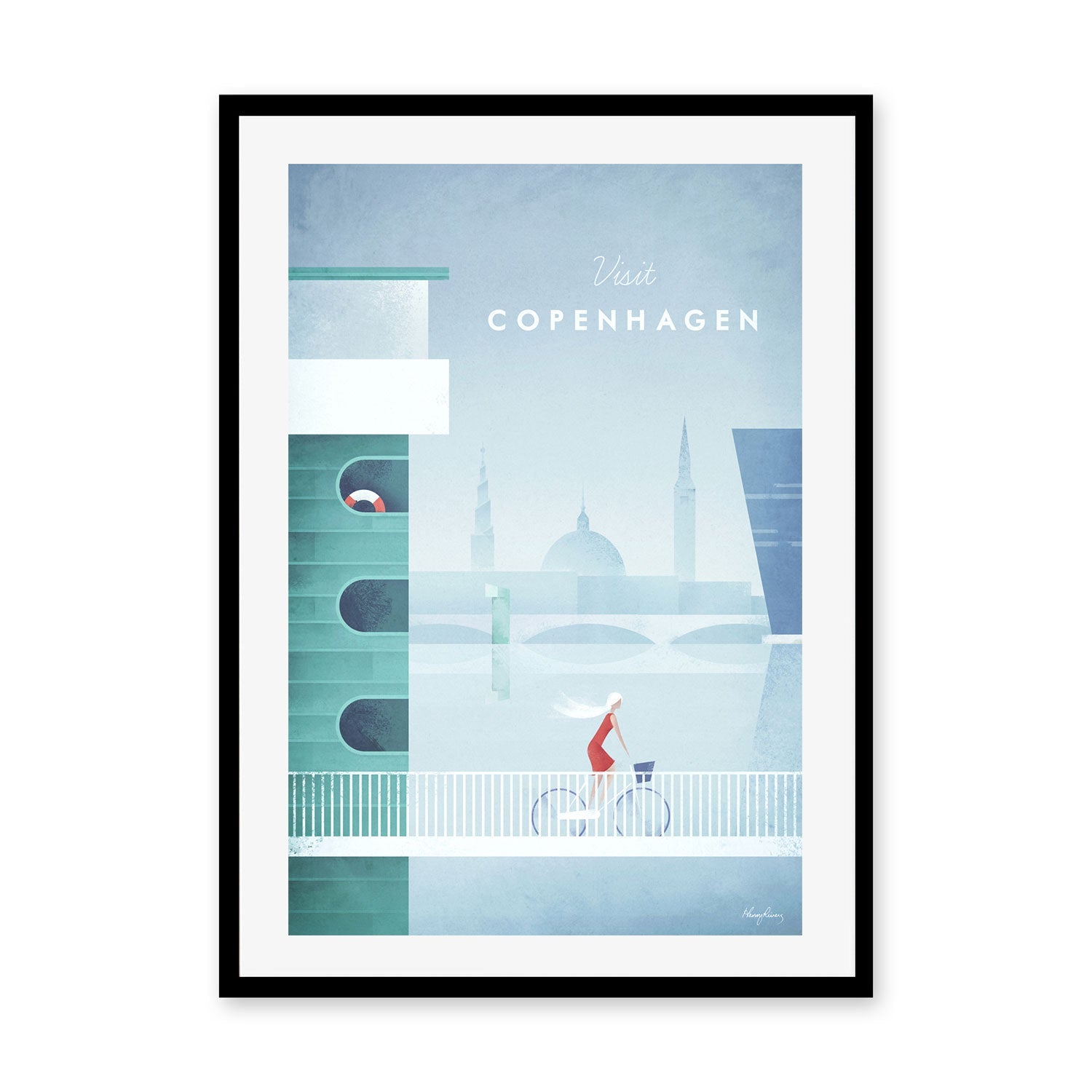 wall-art-print-canvas-poster-framed-Visit Copenhagen, Denmark , By Henry Rivers-GIOIA-WALL-ART