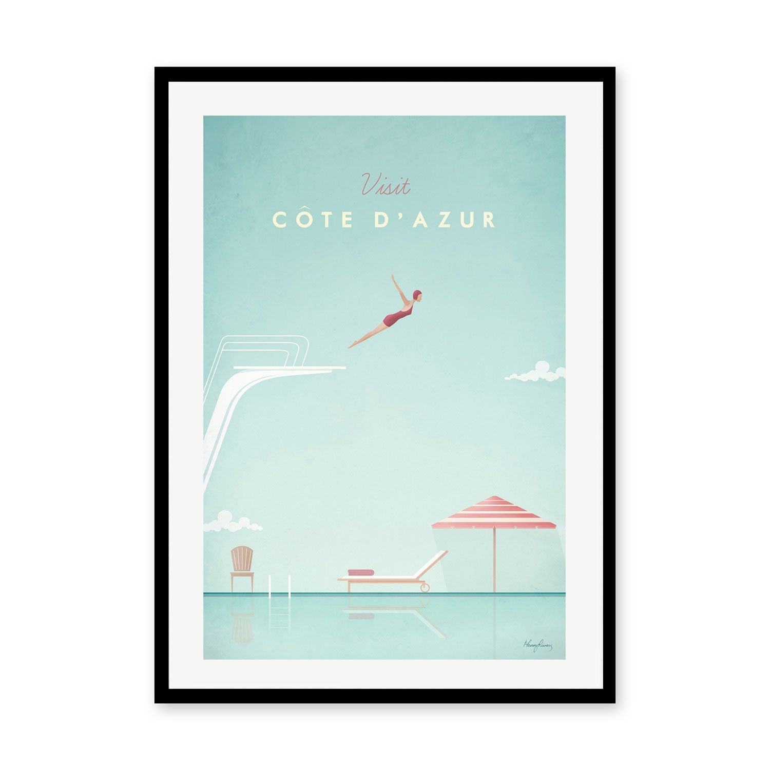 wall-art-print-canvas-poster-framed-Visit Cote d'Azur , By Henry Rivers-GIOIA-WALL-ART