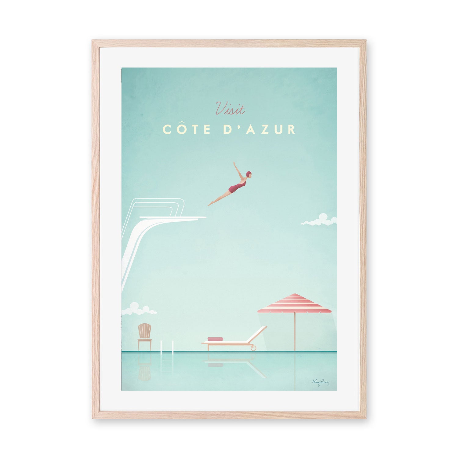 wall-art-print-canvas-poster-framed-Visit Cote d'Azur , By Henry Rivers-GIOIA-WALL-ART