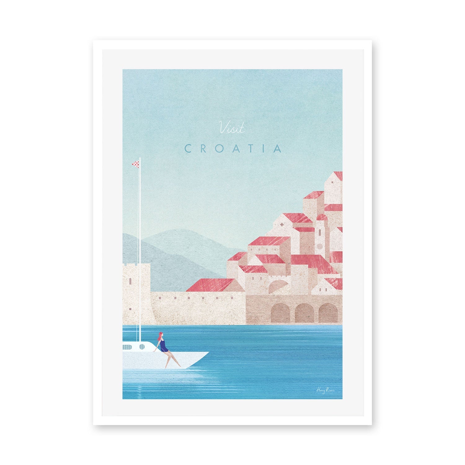 wall-art-print-canvas-poster-framed-Visit Croatia , By Henry Rivers-GIOIA-WALL-ART