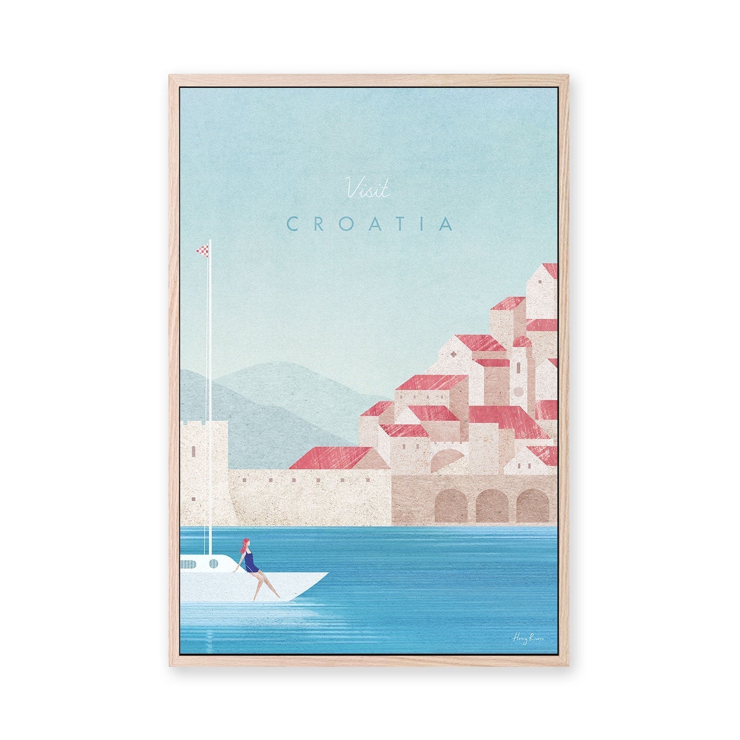 wall-art-print-canvas-poster-framed-Visit Croatia , By Henry Rivers-GIOIA-WALL-ART