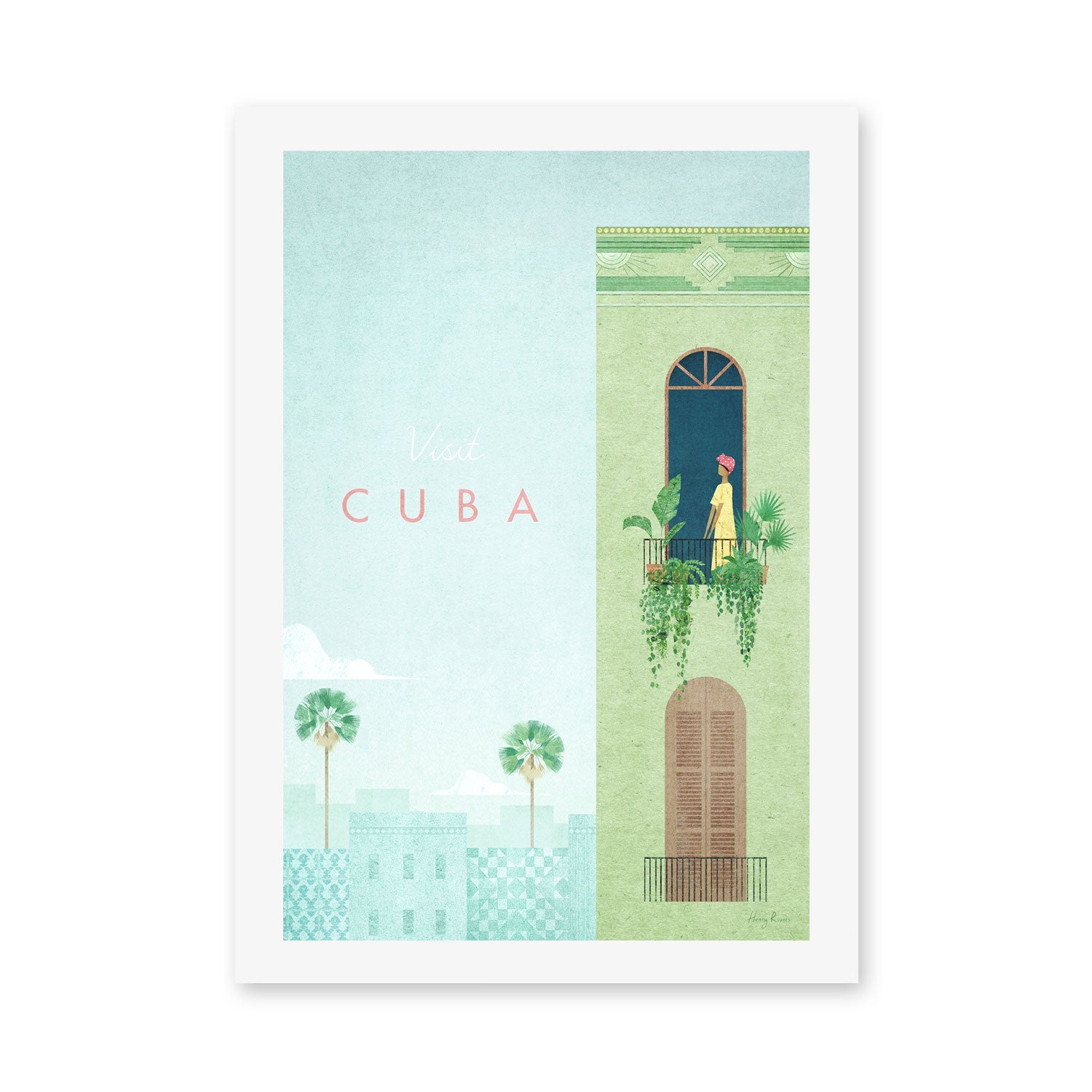 wall-art-print-canvas-poster-framed-Visit Cuba , By Henry Rivers-GIOIA-WALL-ART