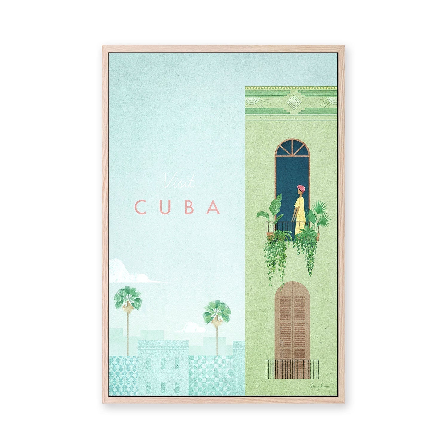 wall-art-print-canvas-poster-framed-Visit Cuba , By Henry Rivers-GIOIA-WALL-ART