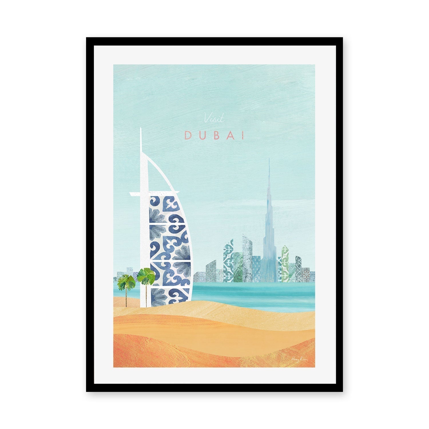 wall-art-print-canvas-poster-framed-Visit Dubai , By Henry Rivers-GIOIA-WALL-ART