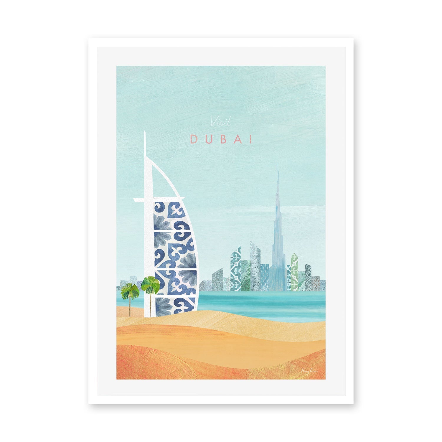 wall-art-print-canvas-poster-framed-Visit Dubai , By Henry Rivers-GIOIA-WALL-ART