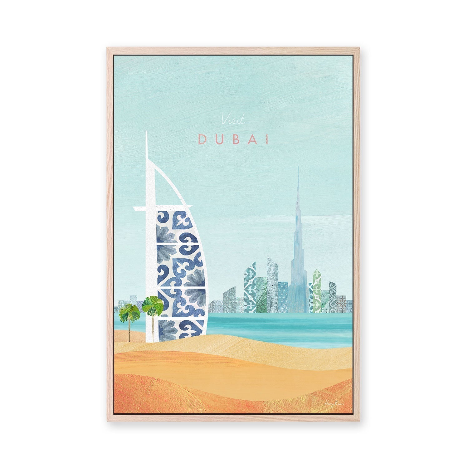 wall-art-print-canvas-poster-framed-Visit Dubai , By Henry Rivers-GIOIA-WALL-ART