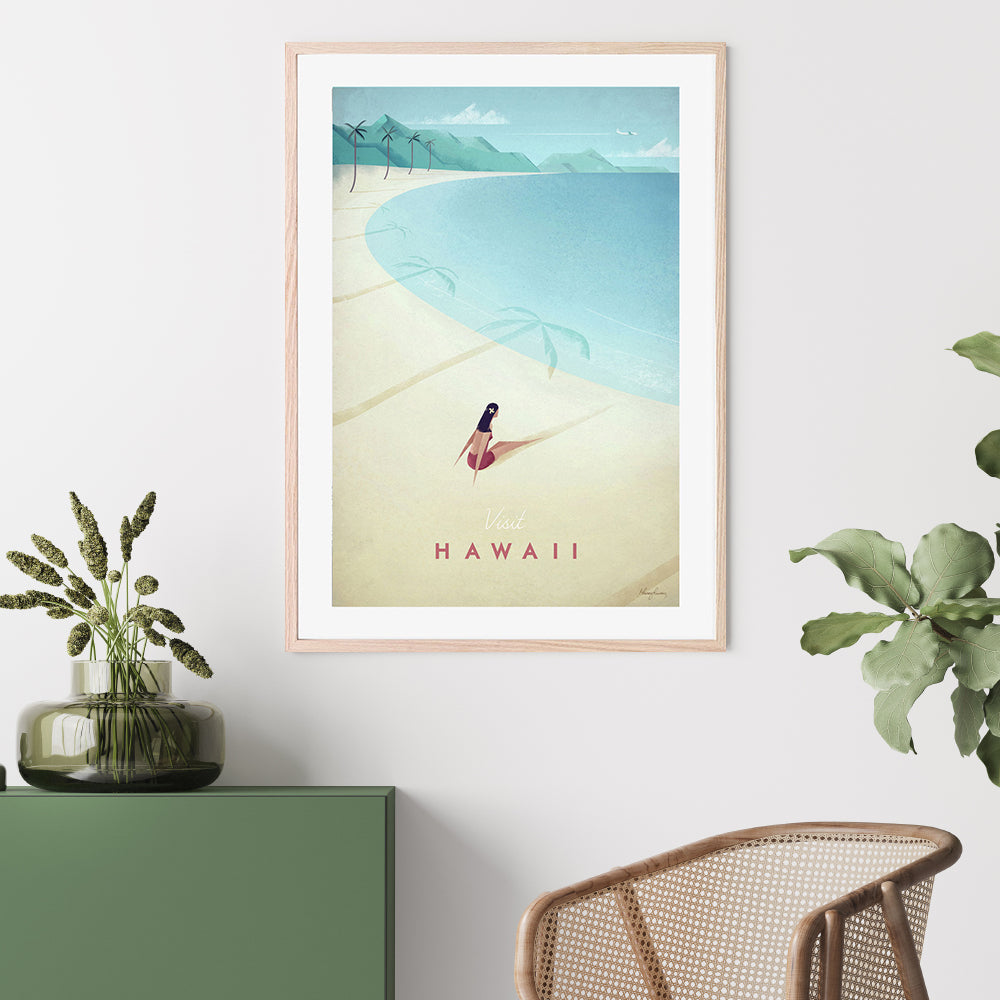 wall-art-print-canvas-poster-framed-Visit Hawaii , By Henry Rivers-GIOIA-WALL-ART