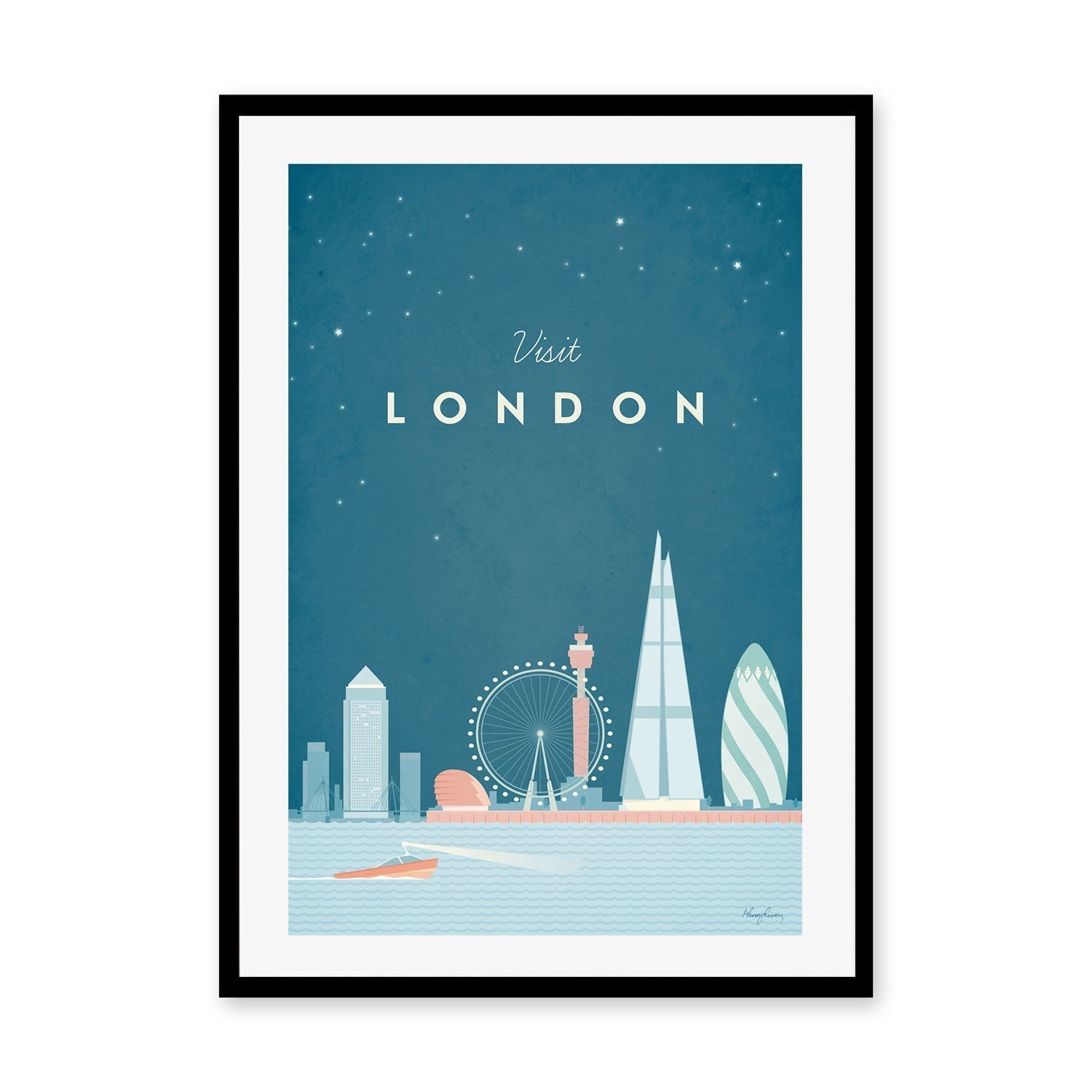 wall-art-print-canvas-poster-framed-Visit London, England , By Henry Rivers-GIOIA-WALL-ART