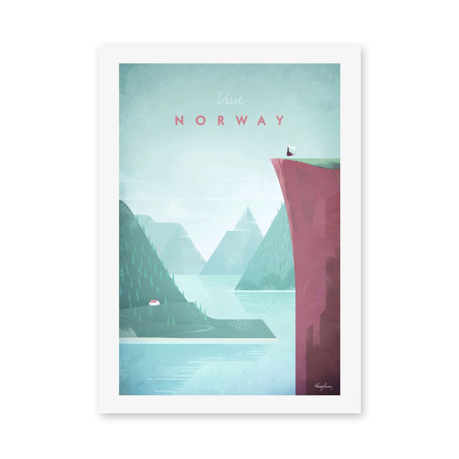 wall-art-print-canvas-poster-framed-Visit Norway , By Henry Rivers-GIOIA-WALL-ART