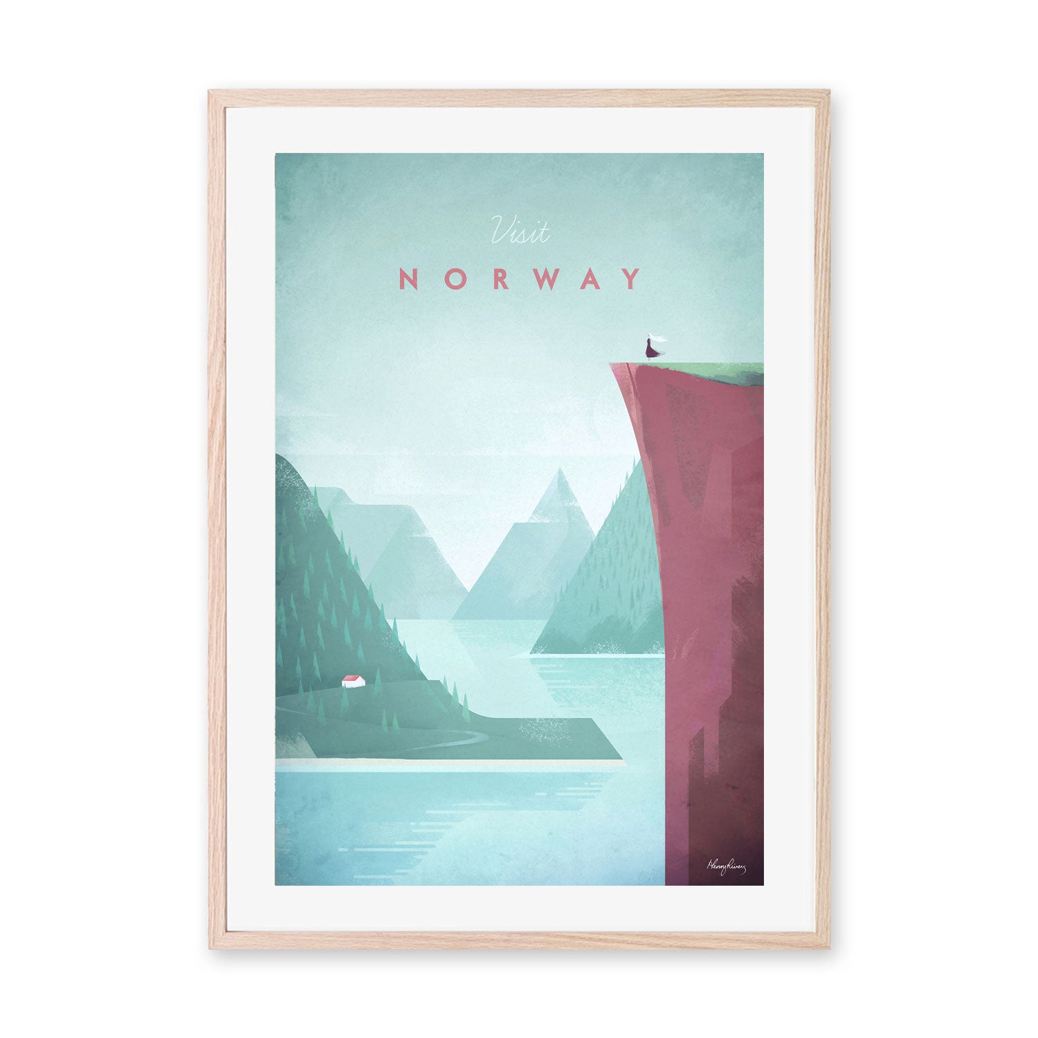 wall-art-print-canvas-poster-framed-Visit Norway , By Henry Rivers-GIOIA-WALL-ART