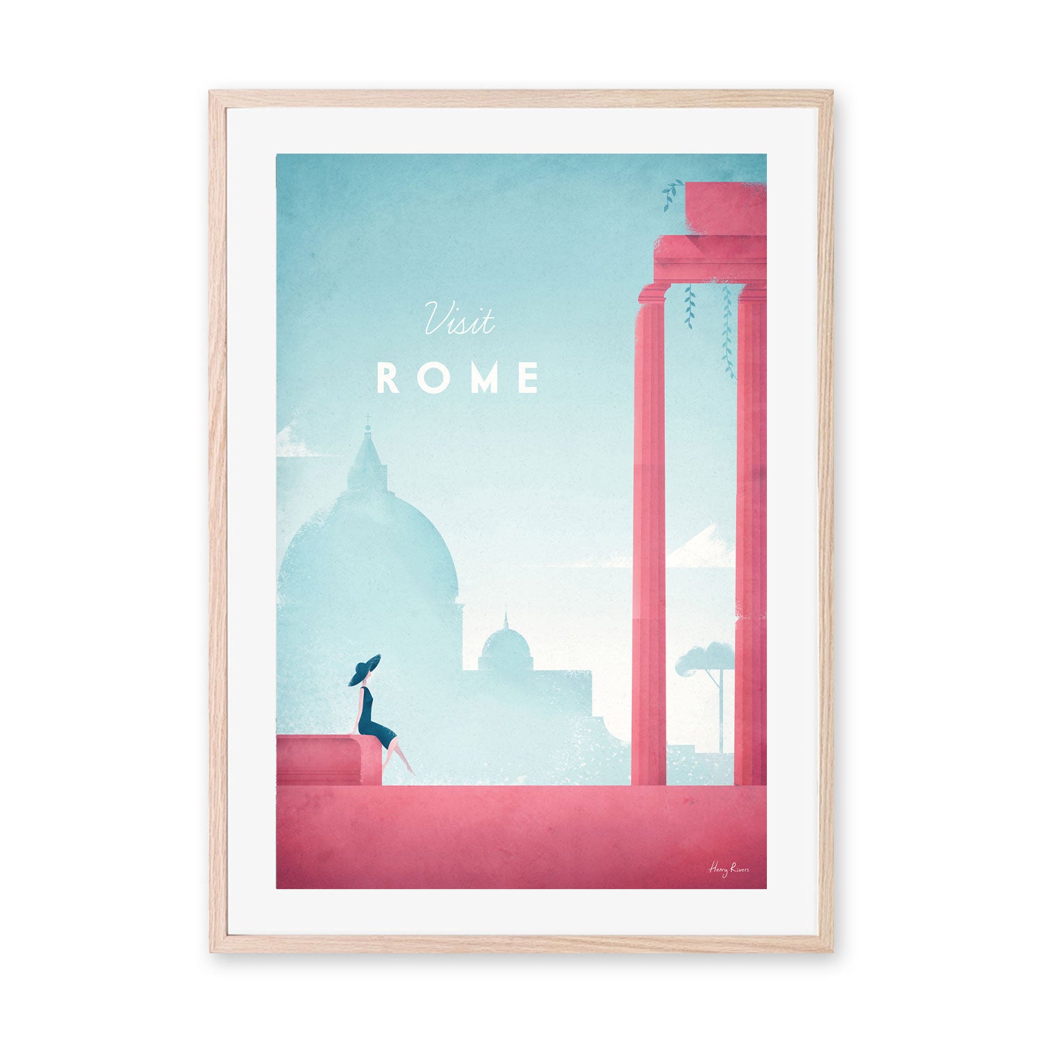 wall-art-print-canvas-poster-framed-Visit Rome, Italy , By Henry Rivers-GIOIA-WALL-ART