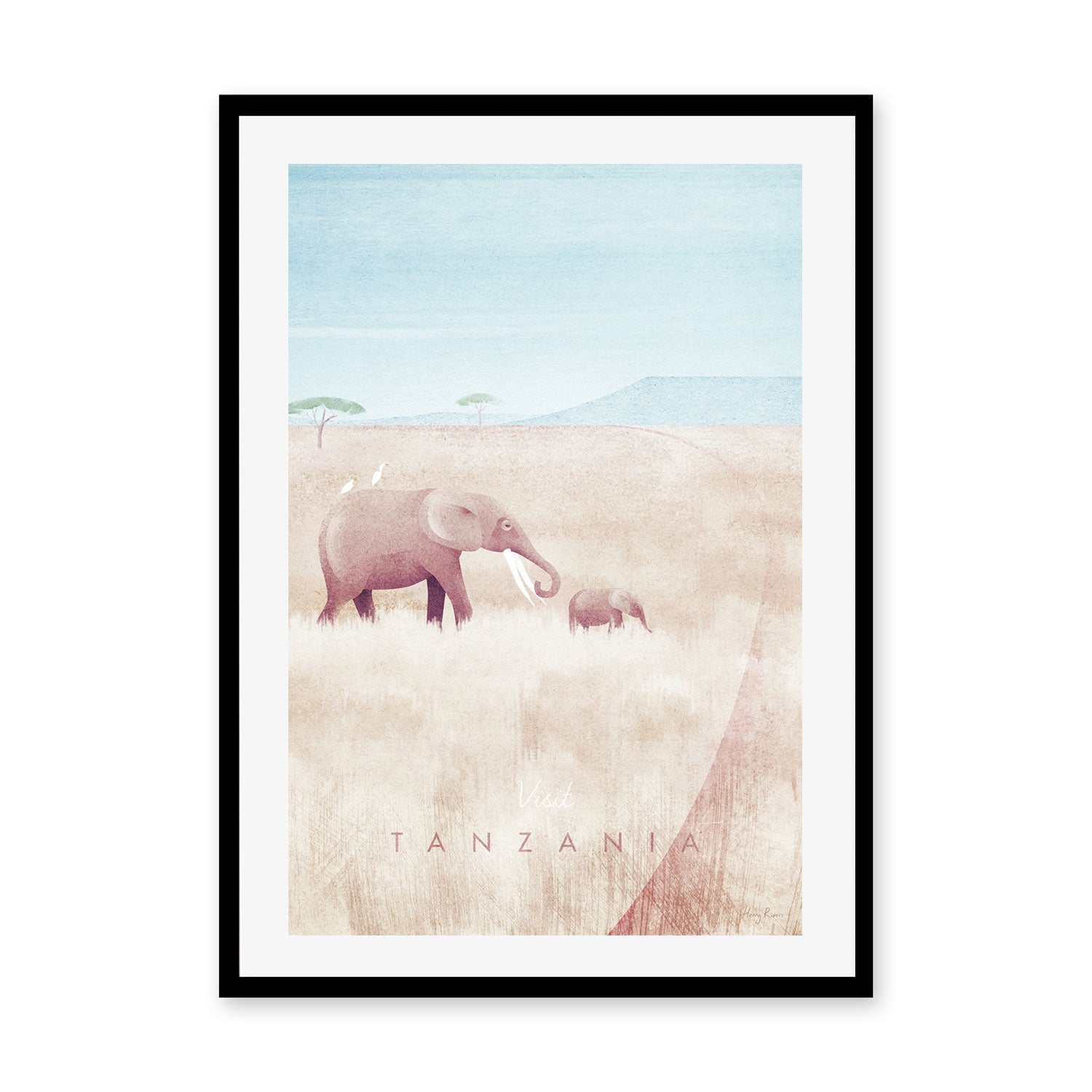 wall-art-print-canvas-poster-framed-Visit Tanzania , By Henry Rivers-GIOIA-WALL-ART