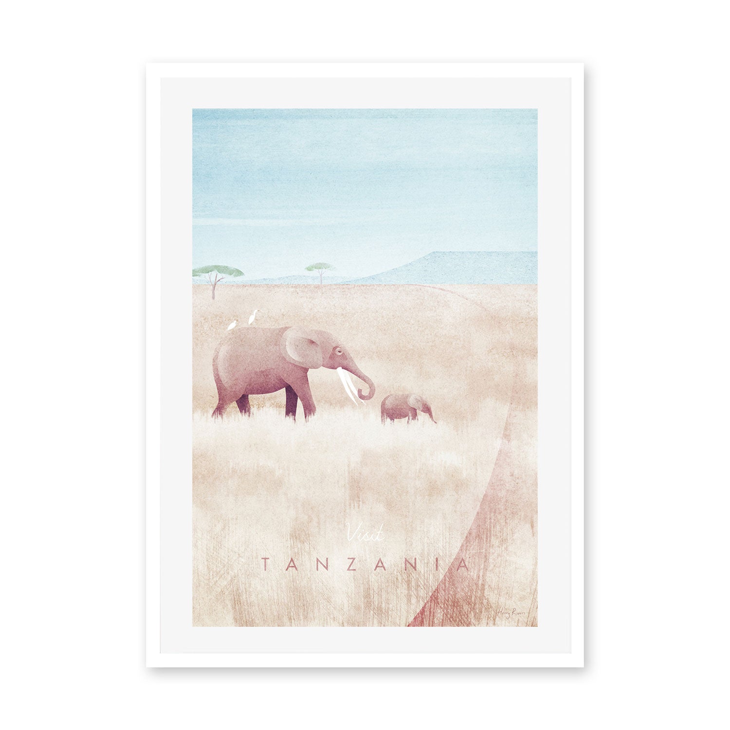 wall-art-print-canvas-poster-framed-Visit Tanzania , By Henry Rivers-GIOIA-WALL-ART