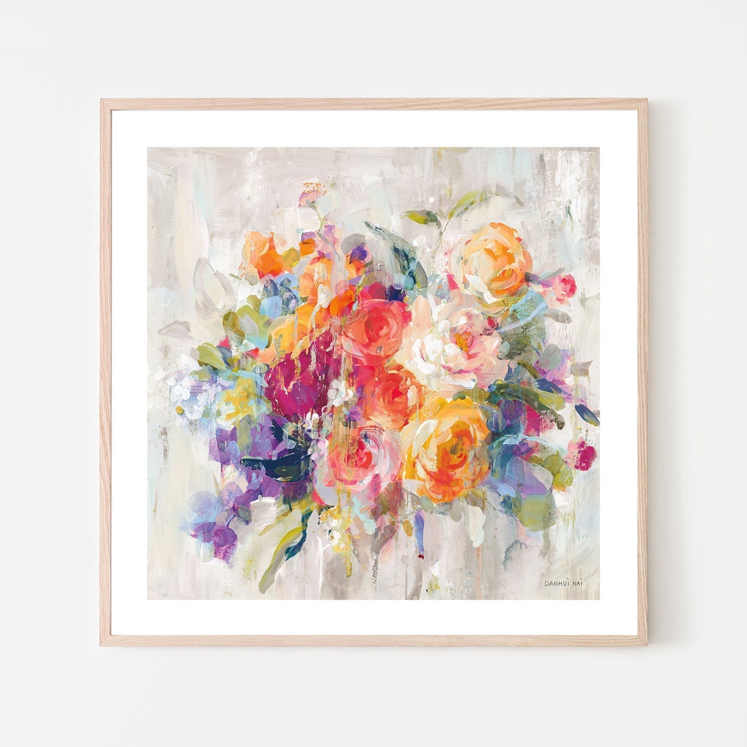 wall-art-print-canvas-poster-framed-Vivacious Flowers , By Danhui Nai-GIOIA-WALL-ART