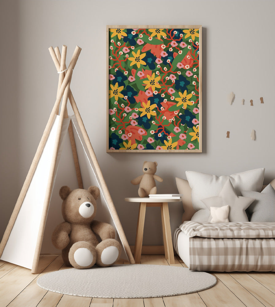 wall-art-print-canvas-poster-framed-Vivid Petal Parade , By Rafaela Mascaro-10