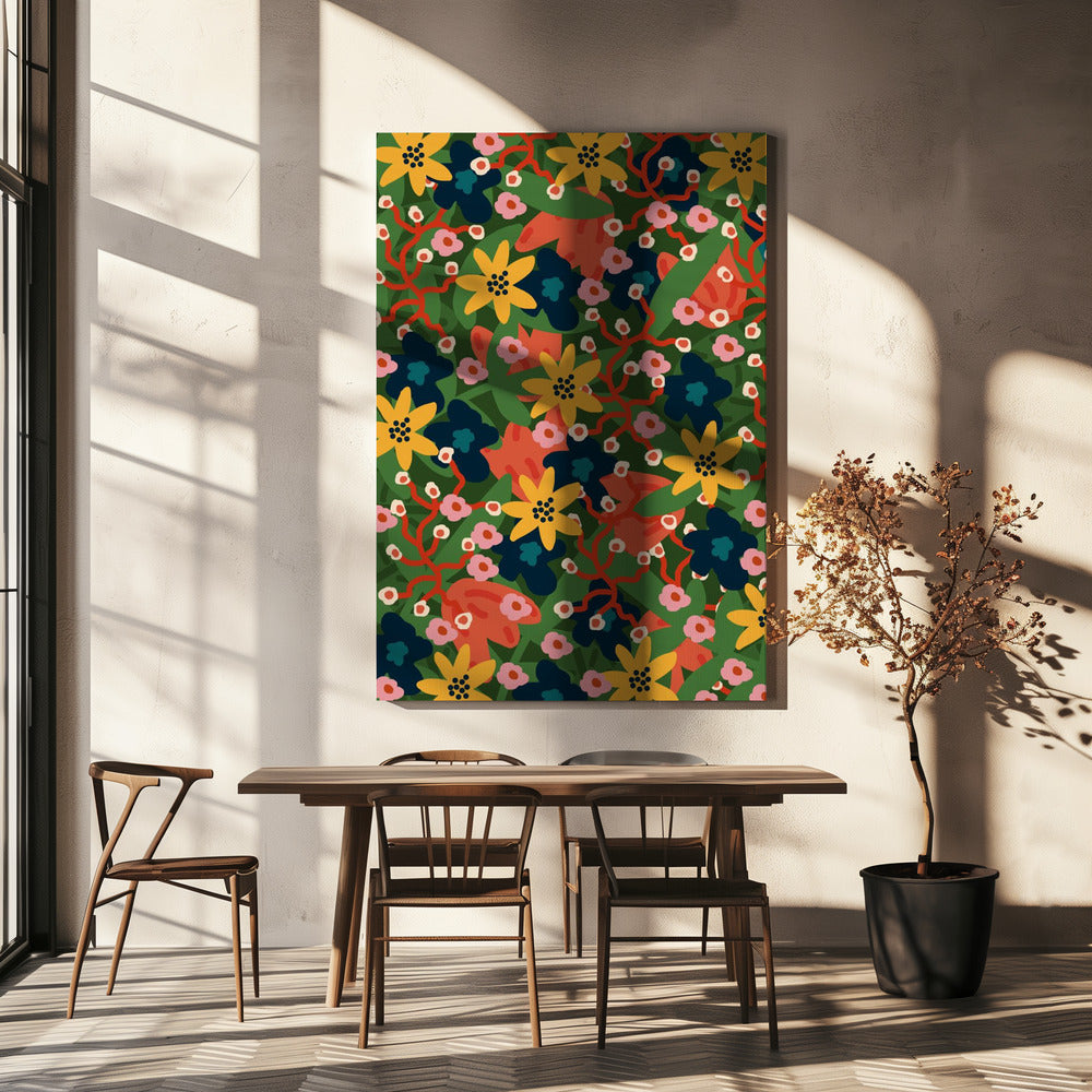 wall-art-print-canvas-poster-framed-Vivid Petal Parade , By Rafaela Mascaro-6