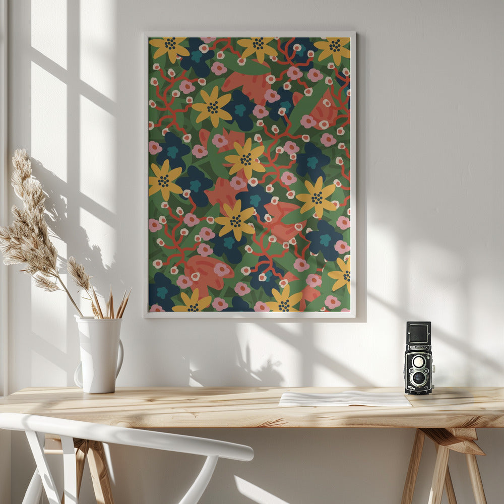 wall-art-print-canvas-poster-framed-Vivid Petal Parade , By Rafaela Mascaro-7