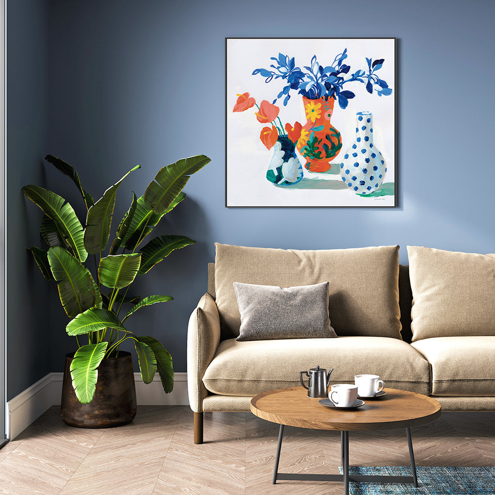 wall-art-print-canvas-poster-framed-Vivid Vases , By Danhui Nai-GIOIA-WALL-ART