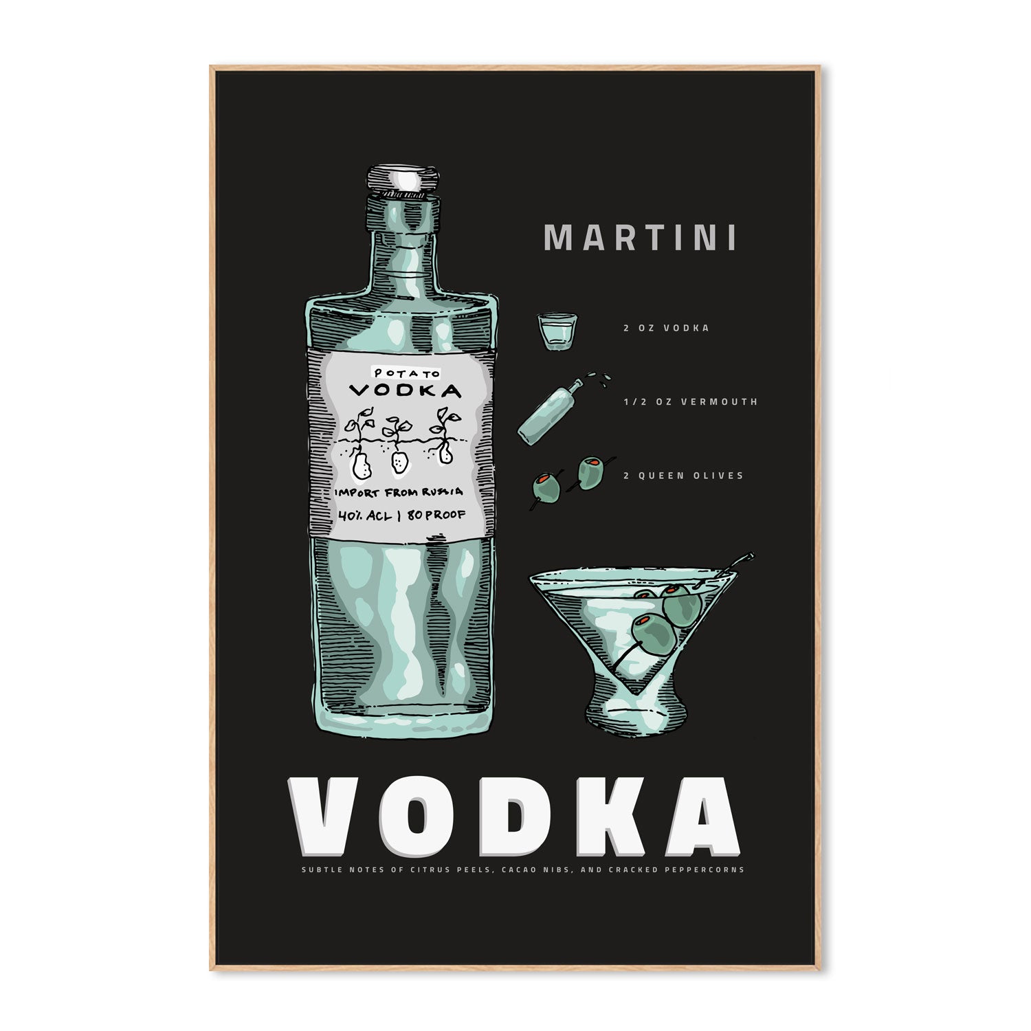 wall-art-print-canvas-poster-framed-Vodka , By Rosalyn Gray-GIOIA-WALL-ART