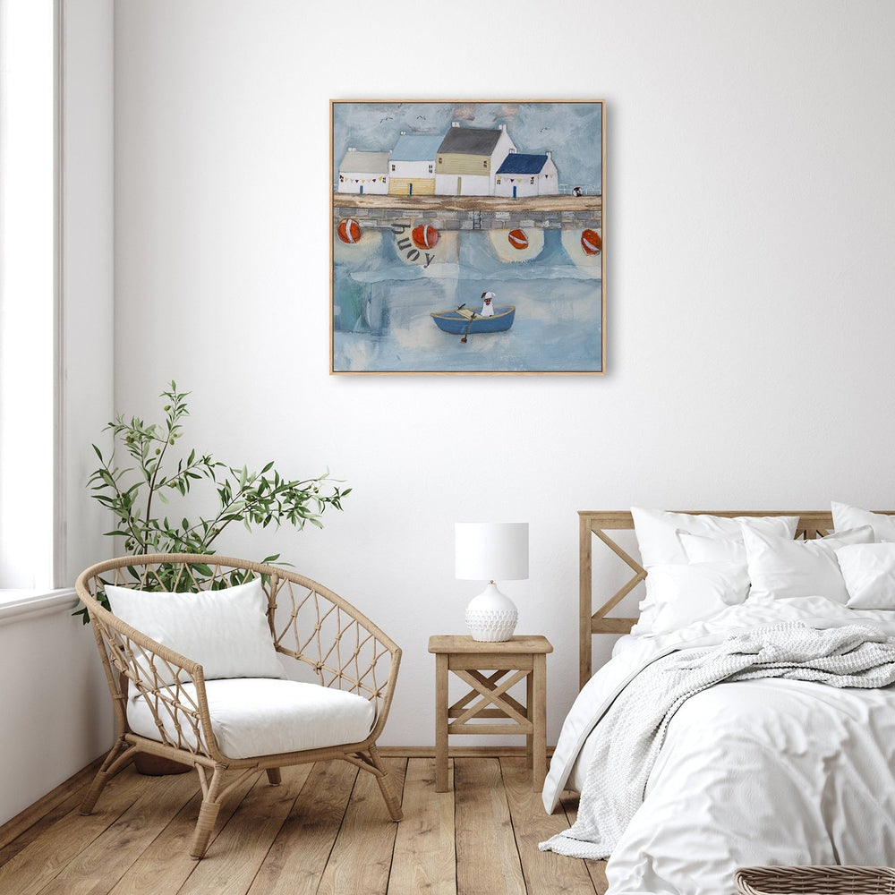 wall-art-print-canvas-poster-framed-Waiting Patiently-by-Louise O'hara-Gioia Wall Art