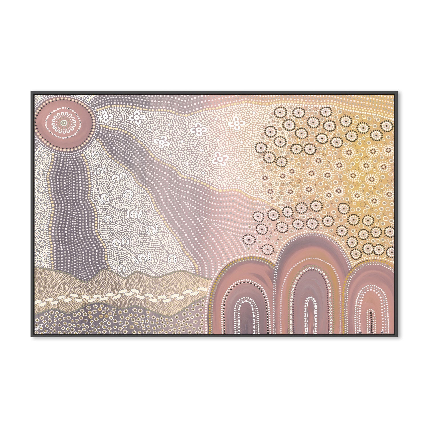 wall-art-print-canvas-poster-framed-Walk Together, Pastel Colour , By Domica Hill-3