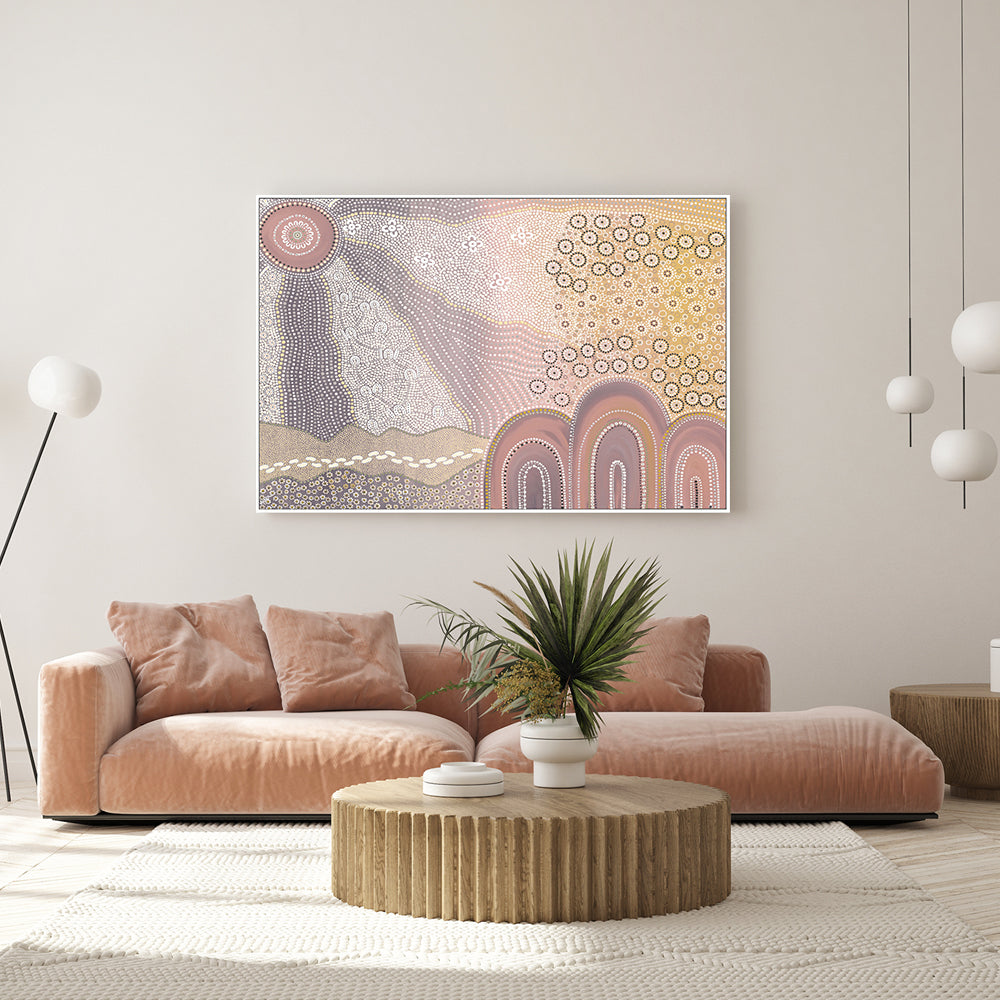 wall-art-print-canvas-poster-framed-Walk Together, Pastel Colour , By Domica Hill-7