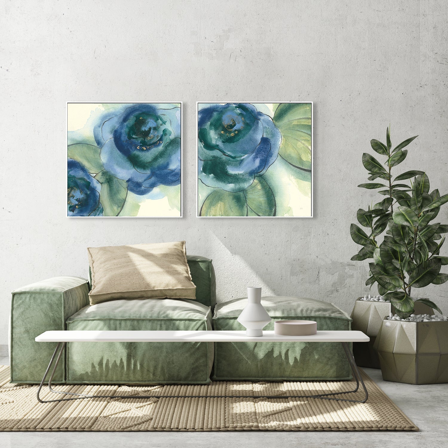 wall-art-print-canvas-poster-framed-Wannabe Poppies, Set of 2-by-Chris Paschke-Gioia Wall Art