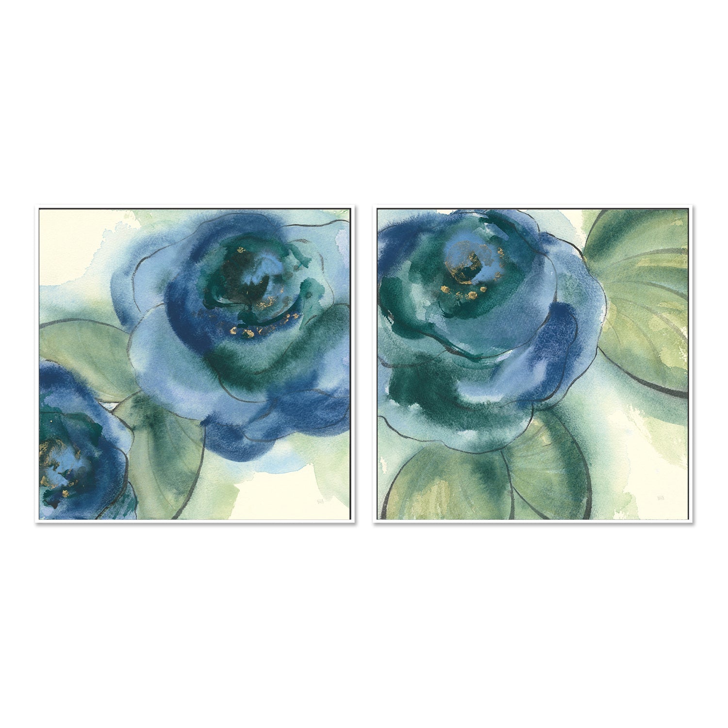 wall-art-print-canvas-poster-framed-Wannabe Poppies, Set of 2-by-Chris Paschke-Gioia Wall Art