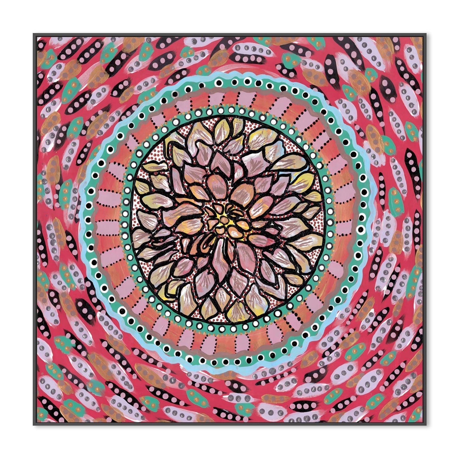 wall-art-print-canvas-poster-framed-Waratah , By Tahni Derbin-GIOIA-WALL-ART