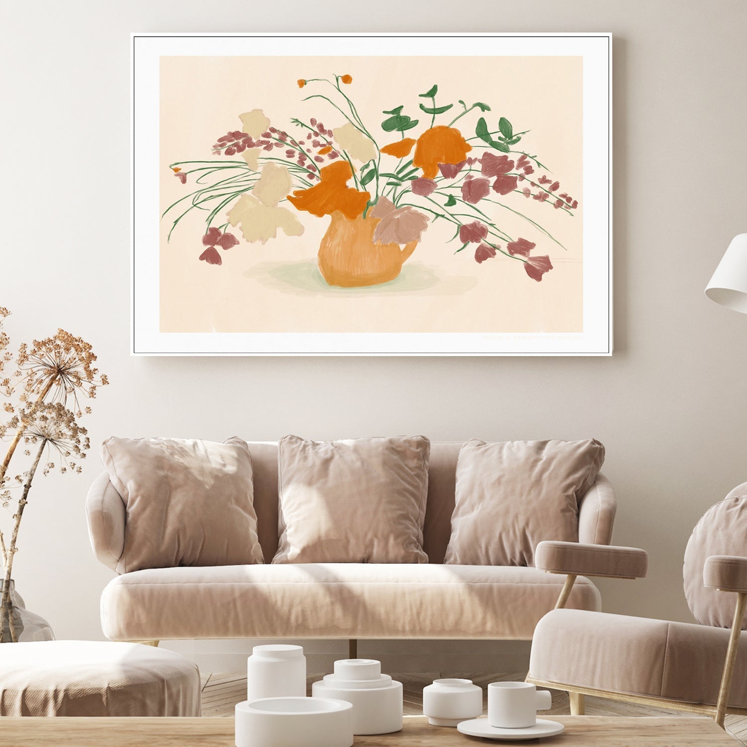 wall-art-print-canvas-poster-framed-Warm Blooms-2