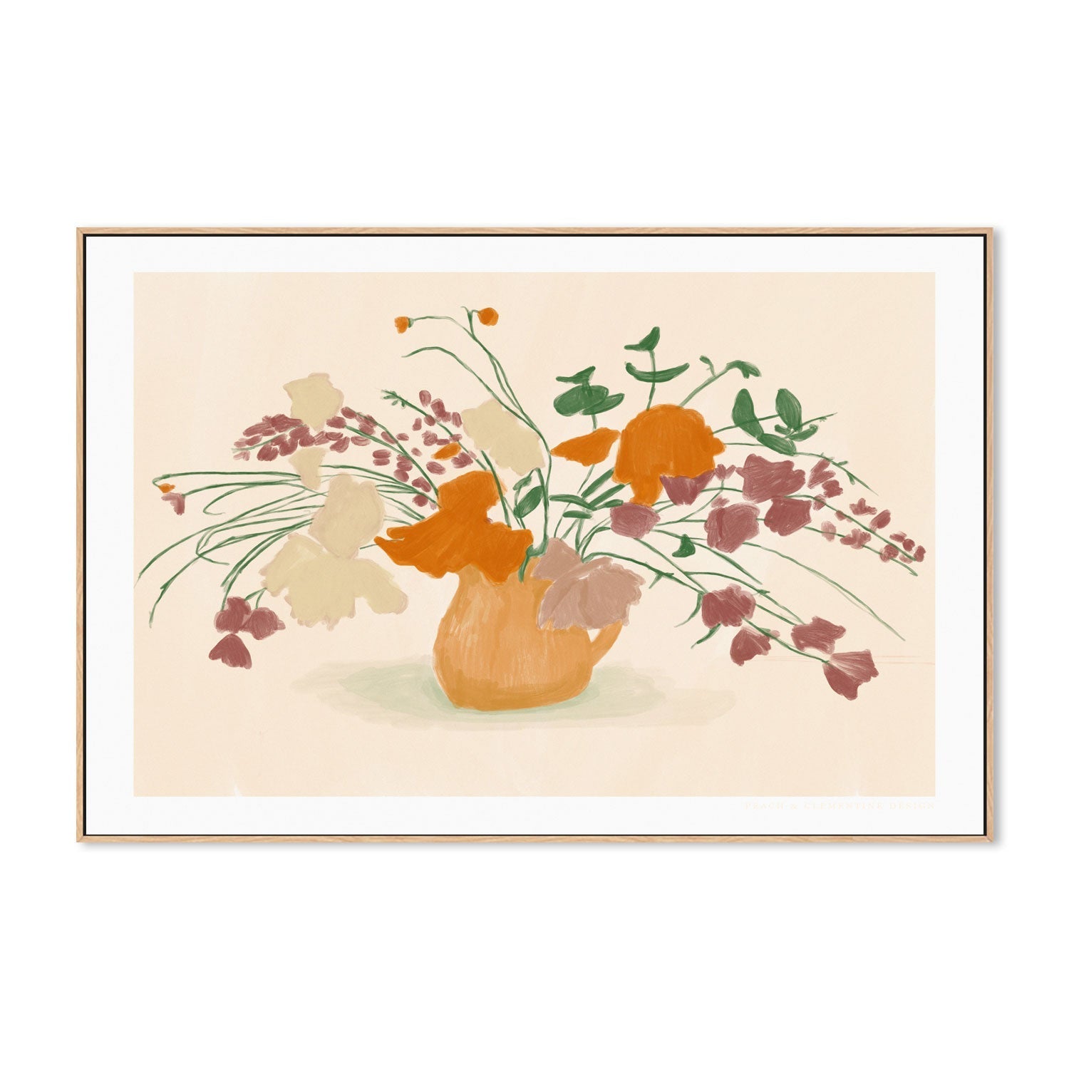 wall-art-print-canvas-poster-framed-Warm Blooms-4