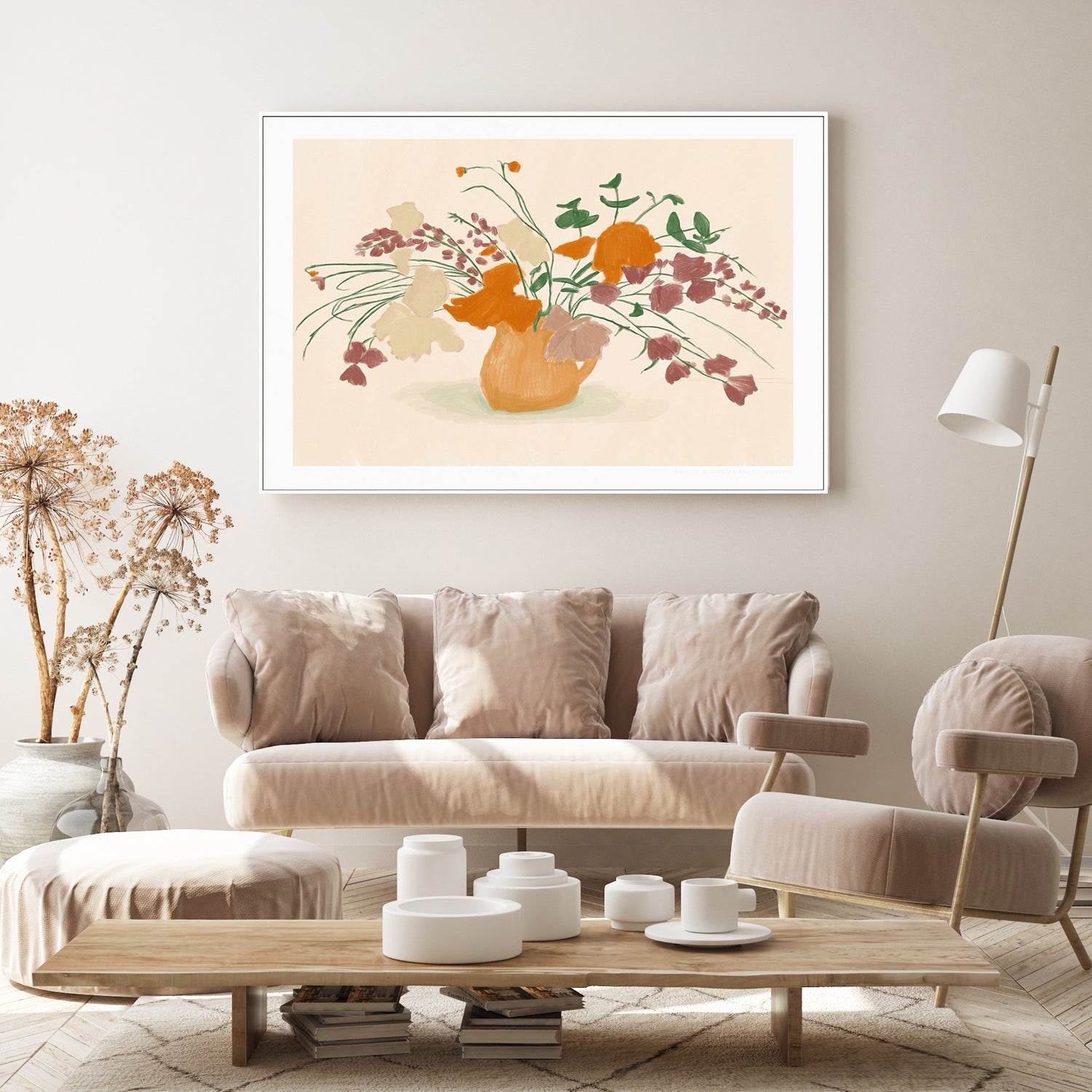 wall-art-print-canvas-poster-framed-Warm Blooms-7