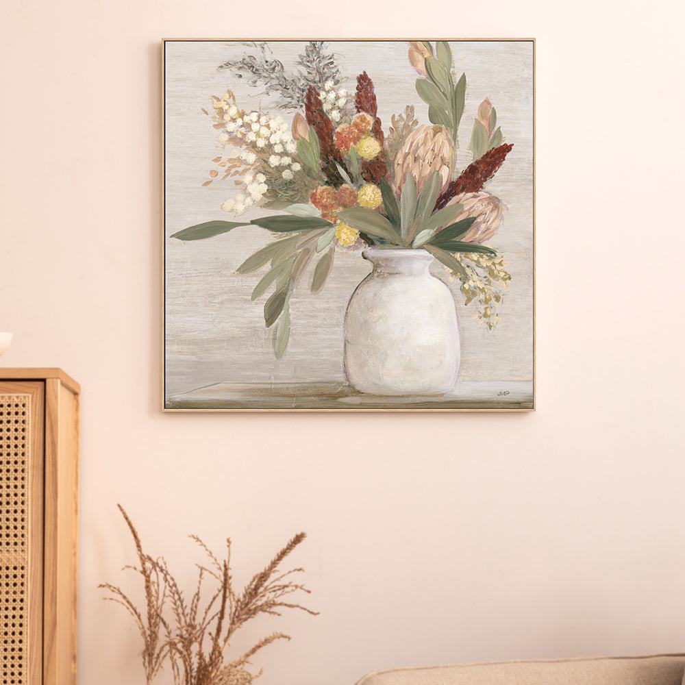 wall-art-print-canvas-poster-framed-Warm Protea, Style A , By Julia Contacessi-GIOIA-WALL-ART