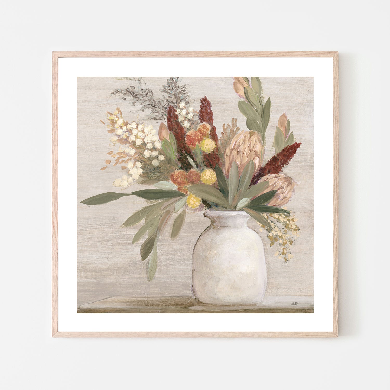 wall-art-print-canvas-poster-framed-Warm Protea, Style A , By Julia Contacessi-GIOIA-WALL-ART