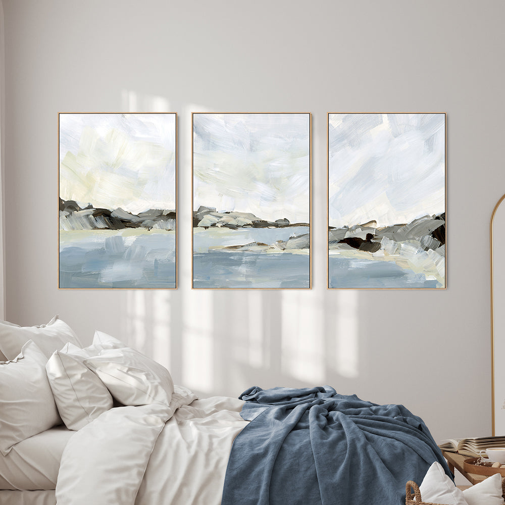 wall-art-print-canvas-poster-framed-Washed Out, Style A, B & C, Set Of 3-by-Emily Wood-Gioia Wall Art