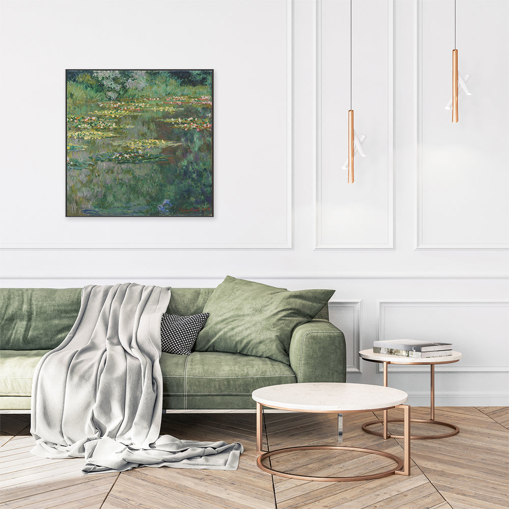 wall-art-print-canvas-poster-framed-Water Lilies 1904 , By Monet-by-Gioia Wall Art-Gioia Wall Art