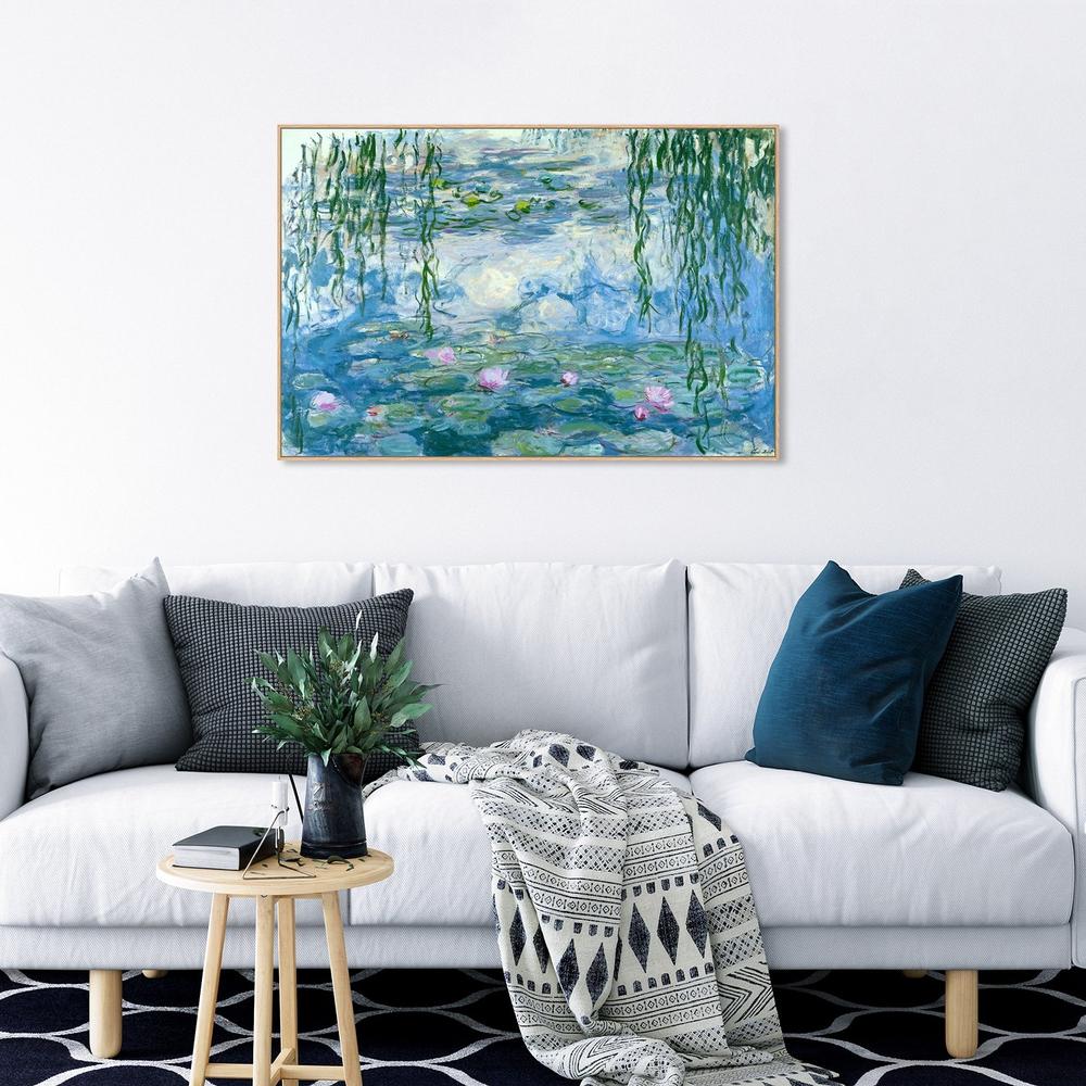 wall-art-print-canvas-poster-framed-Water Lilies, 1916-1919, By Monet-by-Gioia Wall Art-Gioia Wall Art