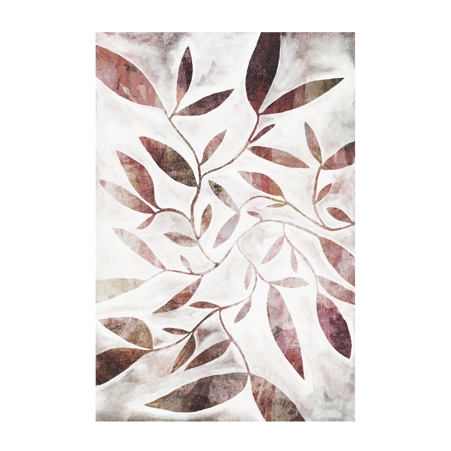 wall-art-print-canvas-poster-framed-Watercolour Leaves Rust , By Dear Musketeer Studio-1