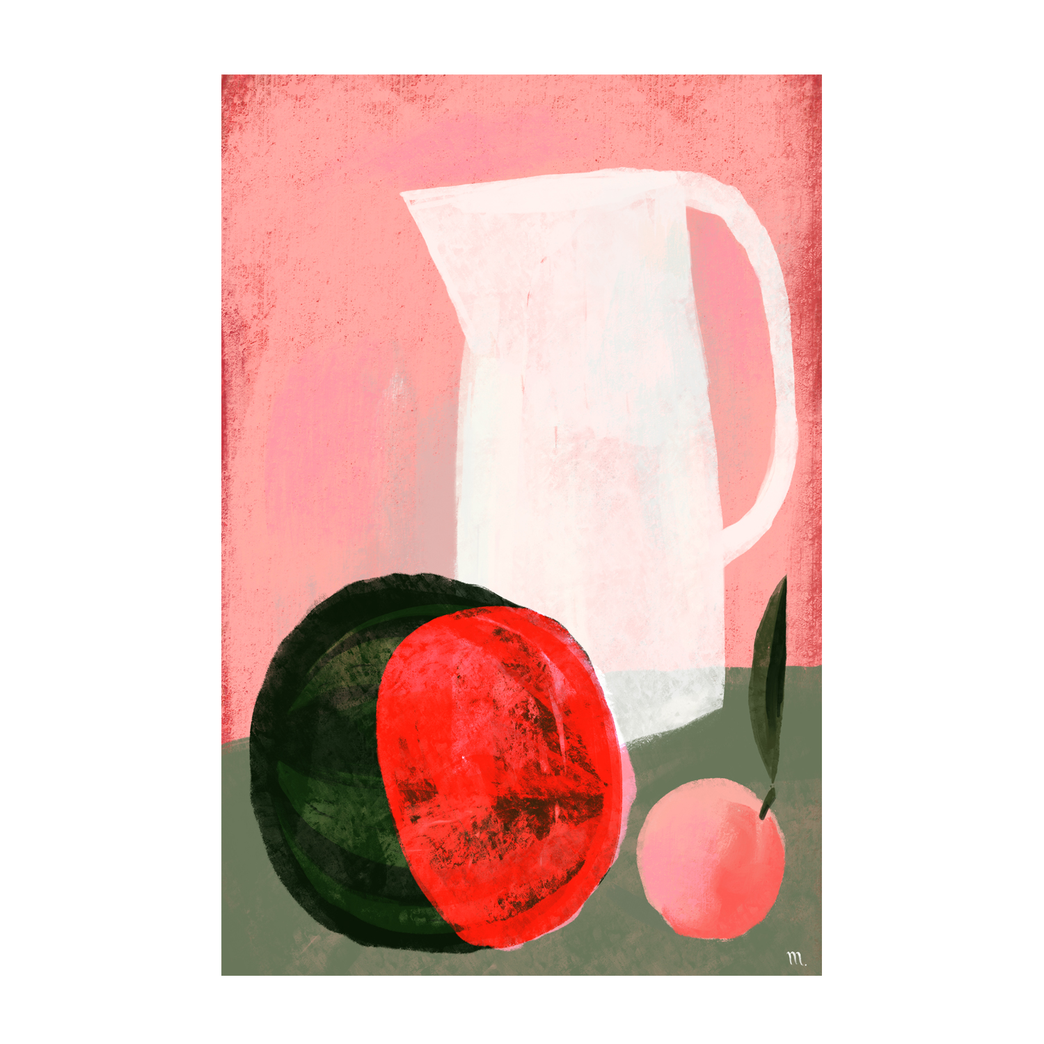 wall-art-print-canvas-poster-framed-Watermelon , By Marco Marella-1