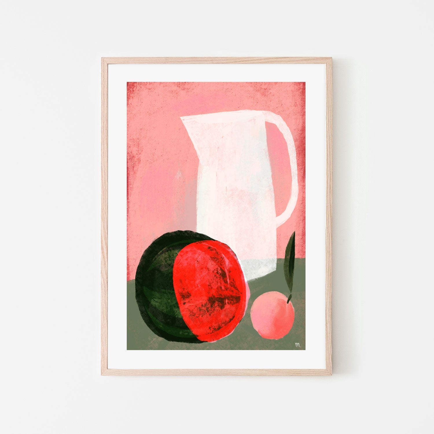 wall-art-print-canvas-poster-framed-Watermelon , By Marco Marella-6