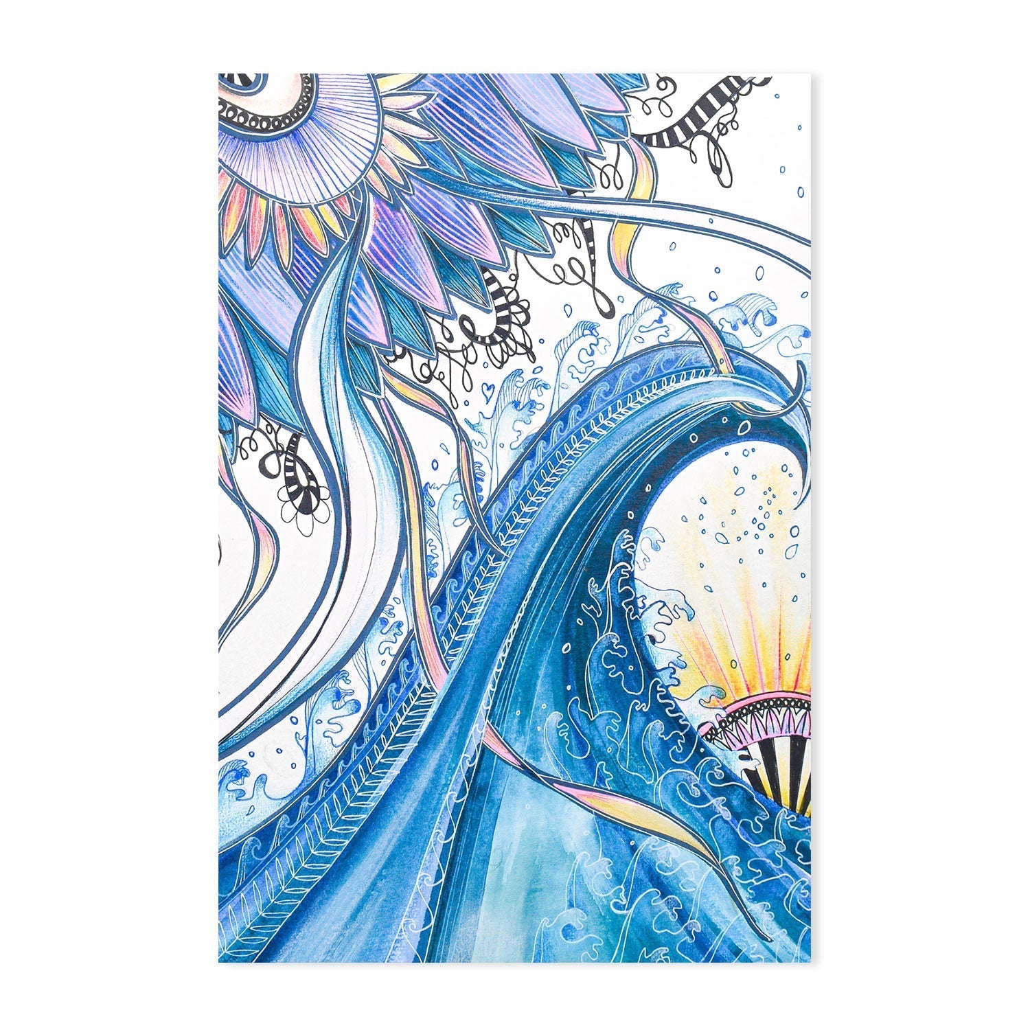 wall-art-print-canvas-poster-framed-Wave , By Sarah Carlton Art-GIOIA-WALL-ART