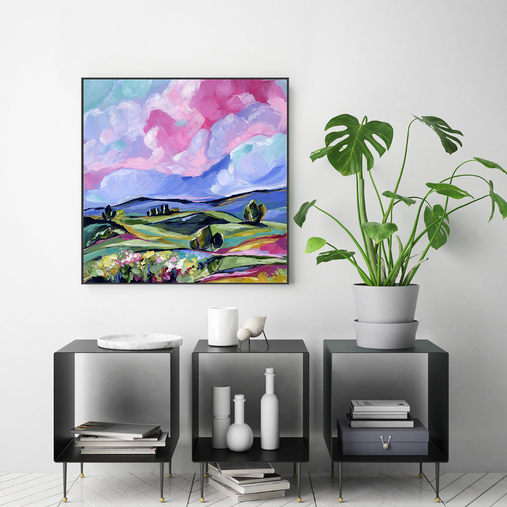 wall-art-print-canvas-poster-framed-We Move With The Clouds , By Lia Nell-GIOIA-WALL-ART