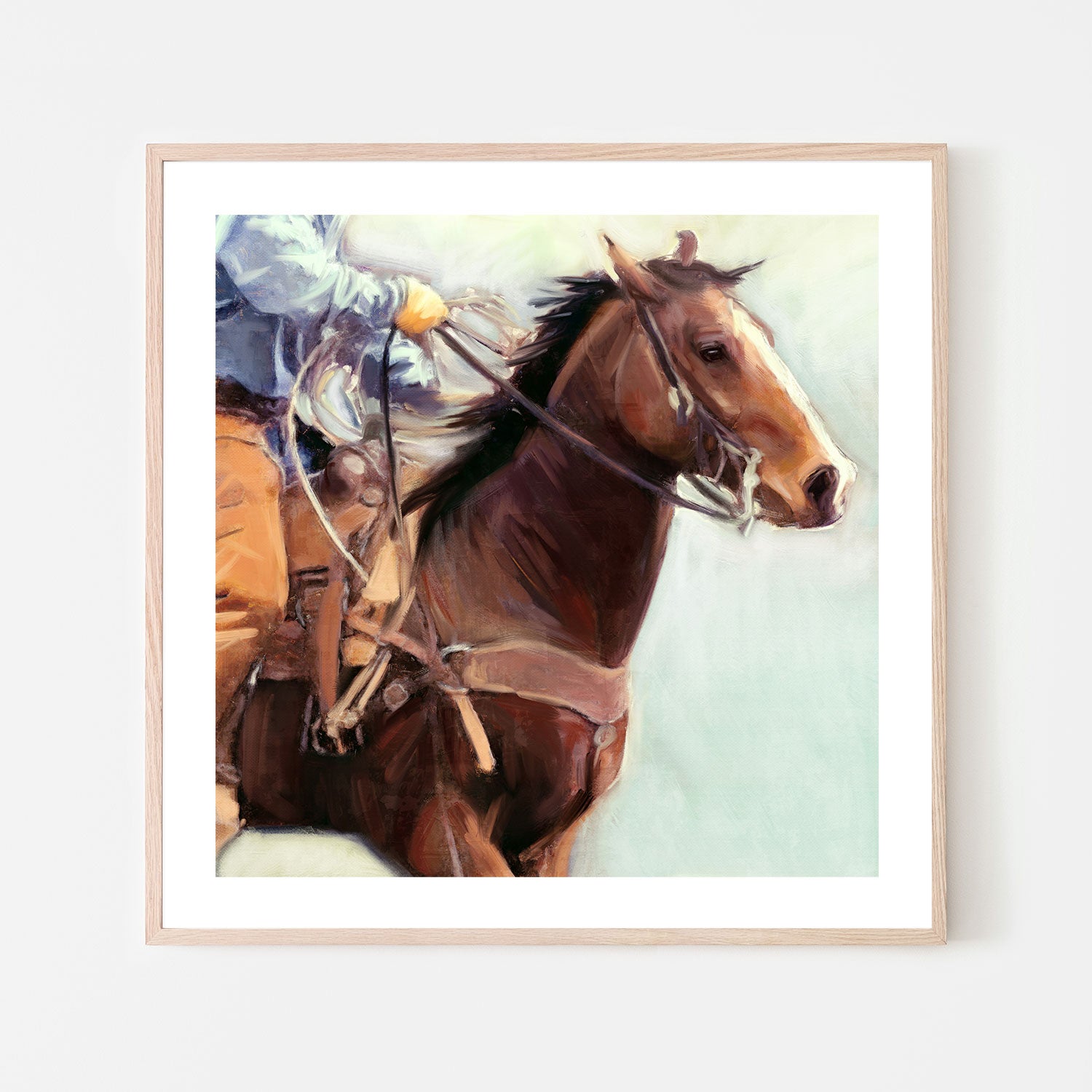 wall-art-print-canvas-poster-framed-Western Cowboy , By Nina Blue-6