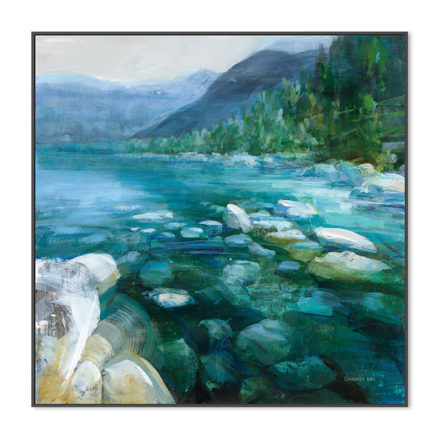 wall-art-print-canvas-poster-framed-Western Lake, Style B , By Danhui Nai-3